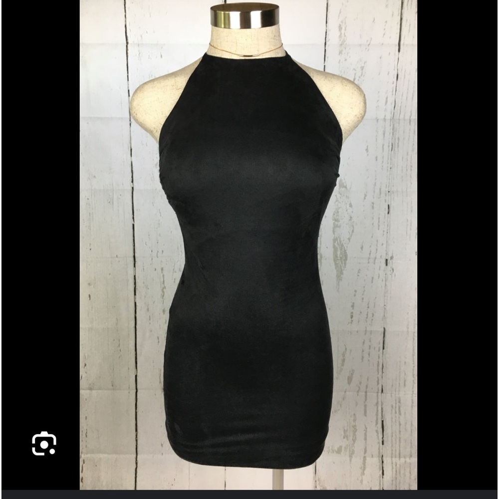 black suede dress